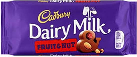 Picture of CADBURY FRUIT&NUT 120GR